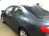 Blue Corolla Before Mobile Window Tinting