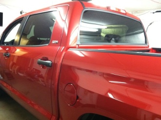 Red Crew Max Before Specialty Window Tinting