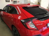 Red Civic After Mobile Window Tinting