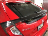 Red Civic Before Mobile Window Tinting