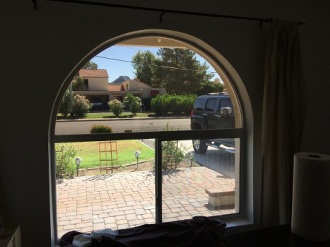 Before and after arch Home tint