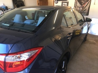 another corolla before car window tinting